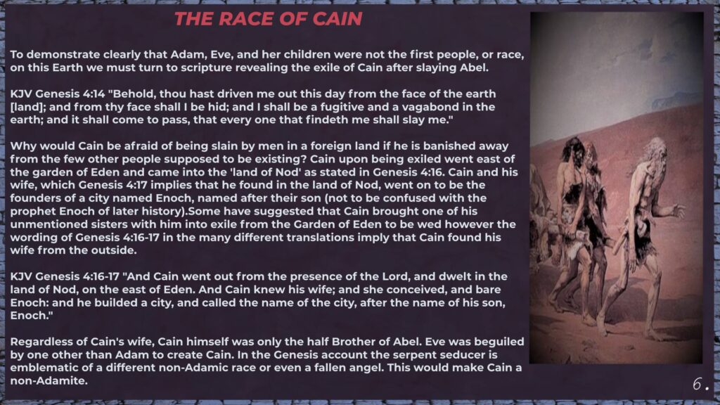 Cain Seedline Theory 2