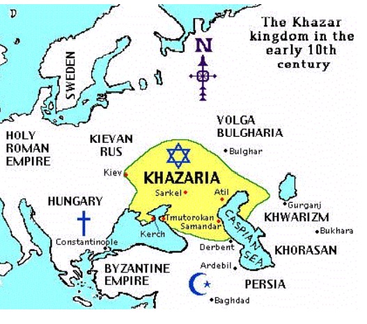 Khazaria - Referred to on old maps as "Land of Magog."