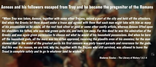 Aeneas Escaped Troy - Descendant of Israel