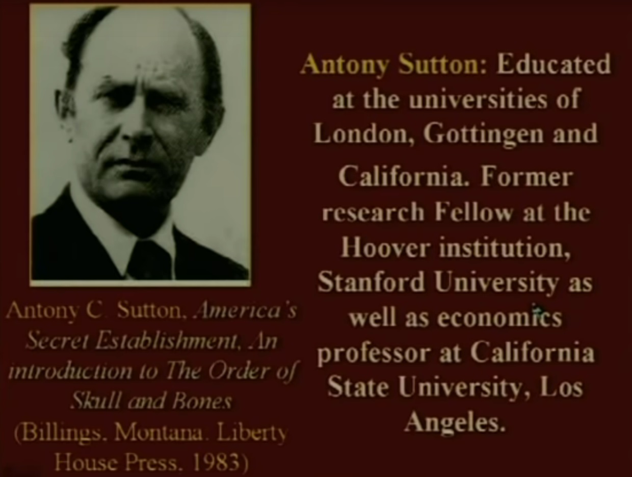 Anthony Sutton on Skull and Bones