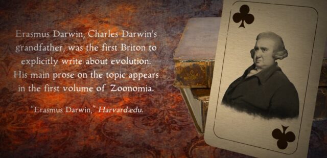 Erasmus Darwin, Darwin's Inspiration for Evolution