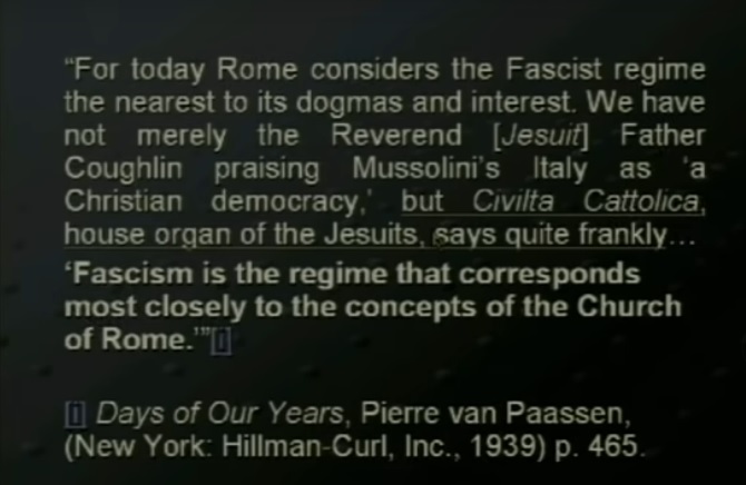 Fascism is Catholic