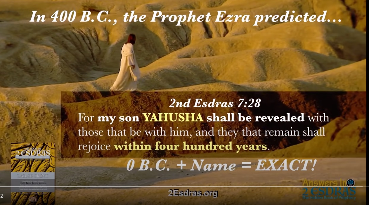 2nd Esdras Predicted Yeshuah