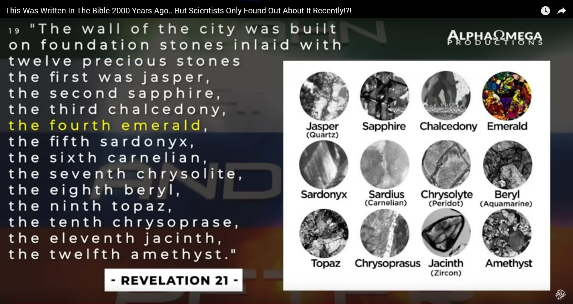 Isotropic & Anisotropic Jewels in New Jerusalem - Before Science Figured It Out